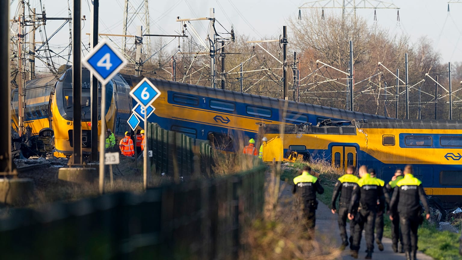 Hollanda'da tren kazası
