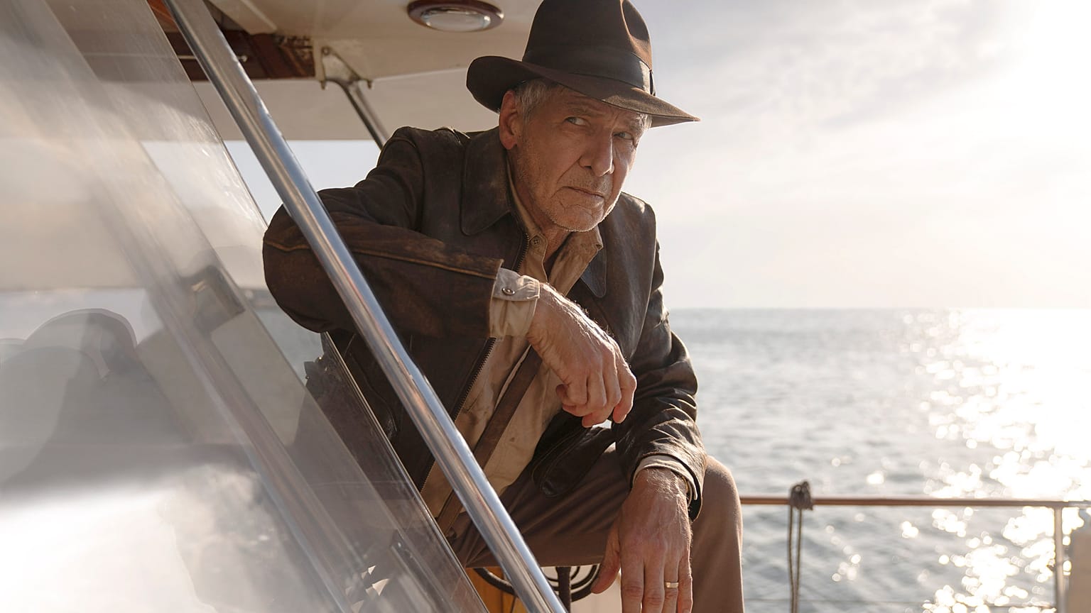 Harrison Ford in a scene from Indiana Jones and the Dial of Destiny