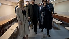 Audrey Azoulay, Generaldirektorin der UNESCO, ist in der Ukraine