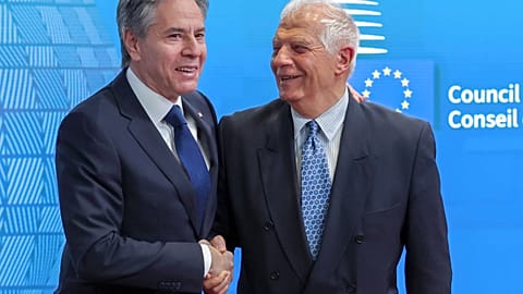 Anthony Blinken and Josep Borrell met this Tuesday in Brussels.