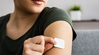 Oestrogen patches are available for menopausal women but there is no approved testosterone version of these.