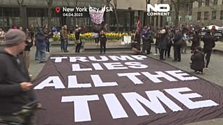 Fans und Gegner von Trump in den Straßen von New York