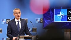 Press conference di Jens Stoltenberg. (Bruxelles, 4.4.2023)