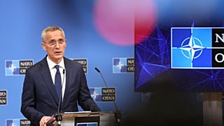 Press conference di Jens Stoltenberg. (Bruxelles, 4.4.2023)