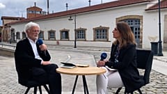 O Ezio Manzini στον πολυχώρο της Τεχνόπολης, στην εκδήλωση του Ελληνικού Δικτύου Κοινωνικής Καινοτομίας