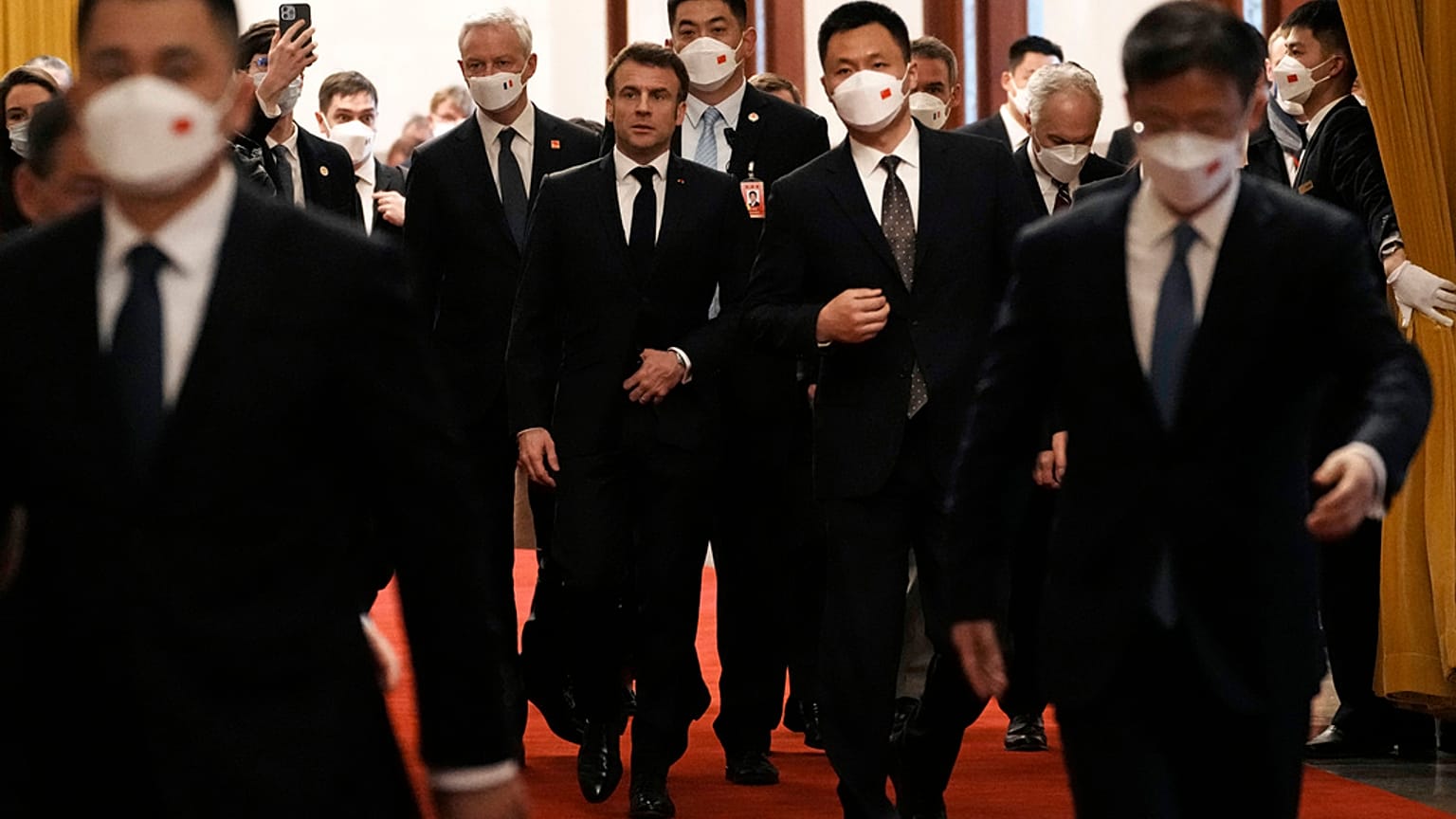 Emmanuel Macron à Pékin le 6 avril