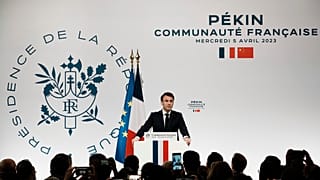 Ο Εμανουέλ Μακρόν στο Πεκίνο