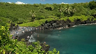 Waianapanapa State Park in Hana, Hawaii. Taking care of Hawaii's unique natural environment costs money and now the state wants tourists to help pay for it.