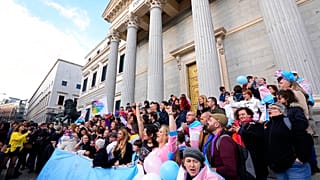 Célébration de la loi sur les personnes transgenre, 22 décembre 2022, Parlement de Madrid, Espagne