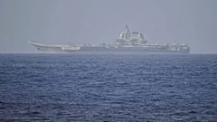 Le Shandong l'un des deux porte-avions de la Marine chinoise.