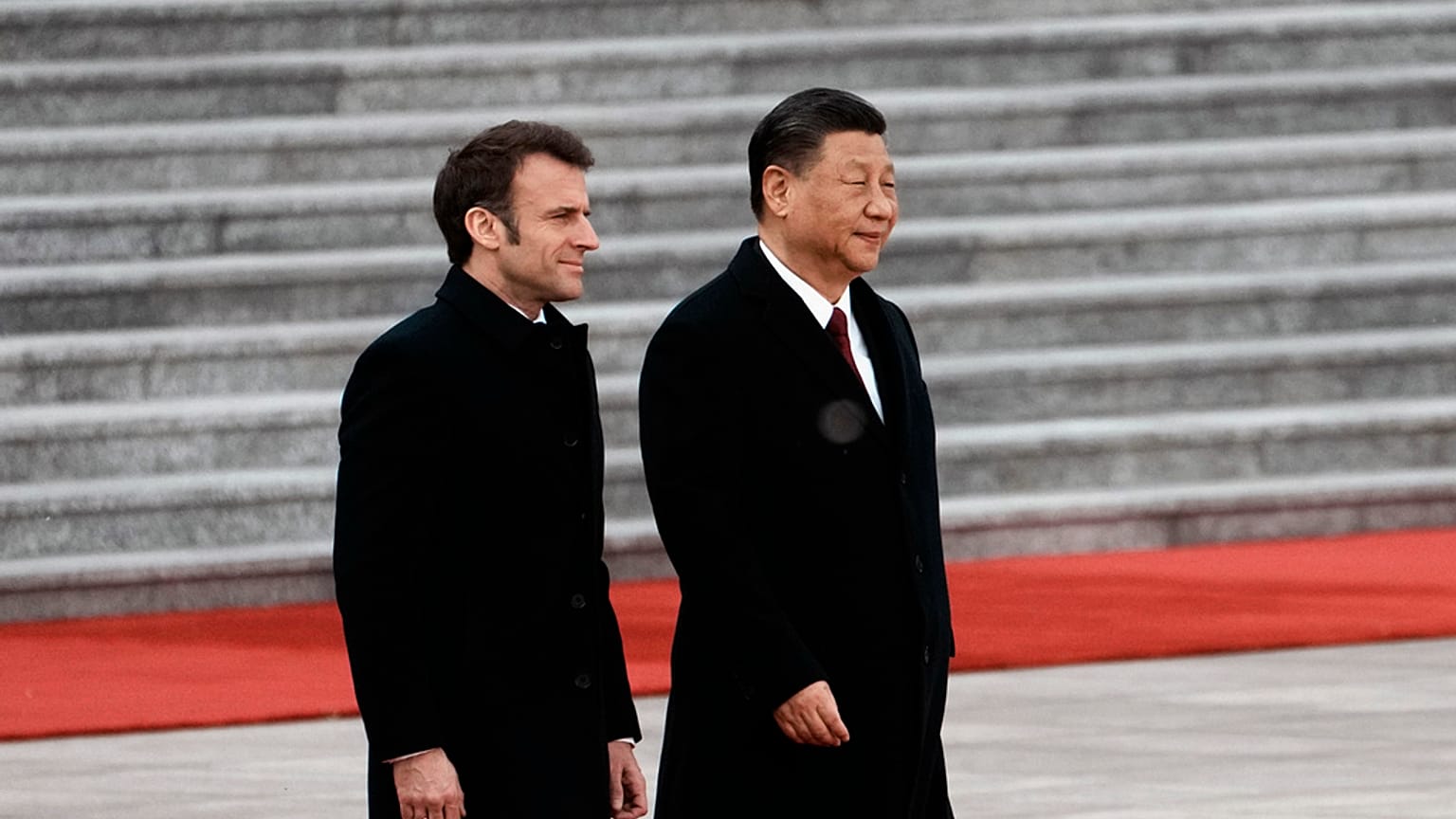 Emmanuel Macron et Xi Jinping