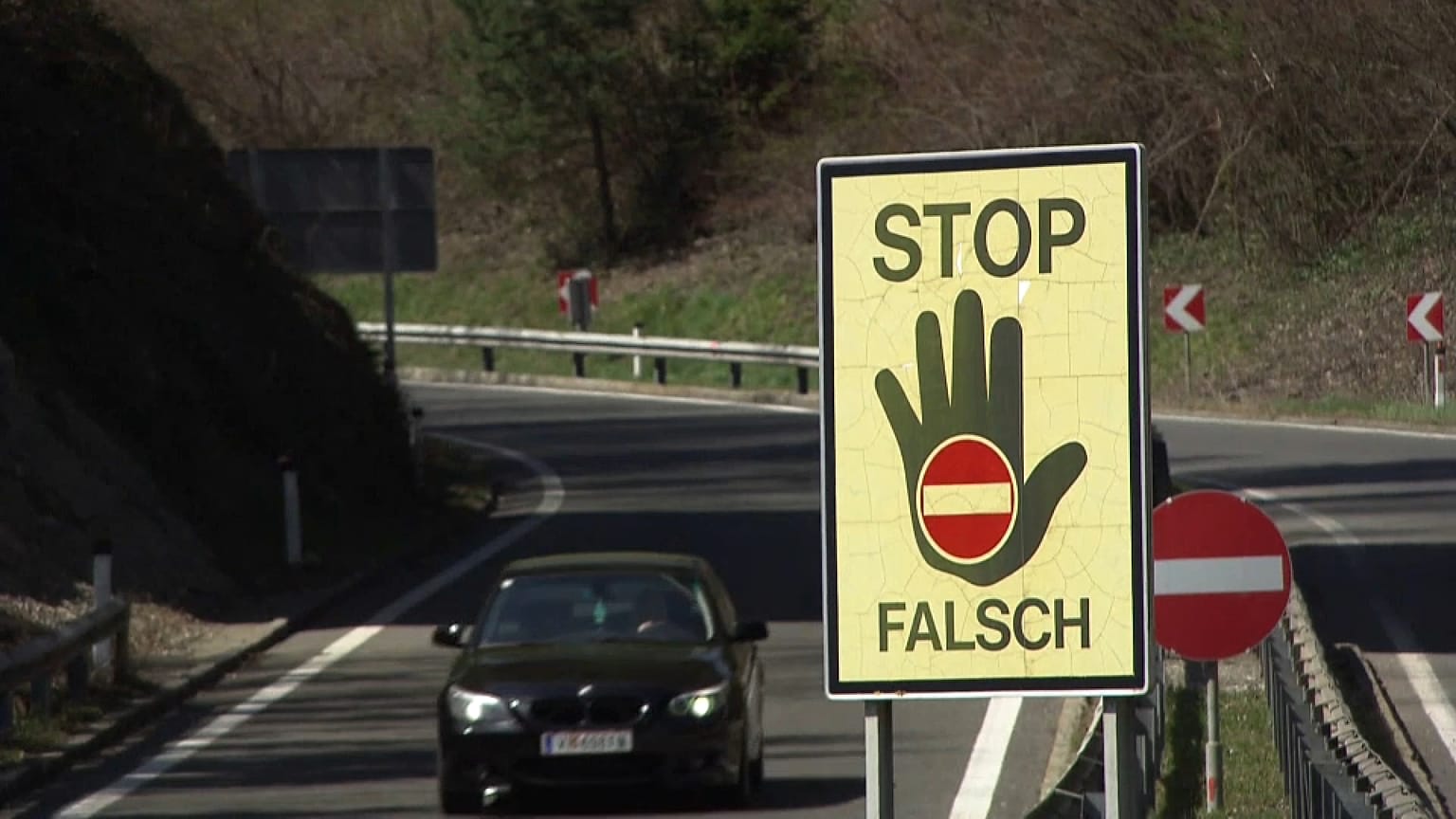 La autopista donde el camión que transportaba los migrantes sufrió un percance