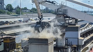 FILE - European grain is offloaded at the port of Mombasa, Kenya on Nov. 26, 2022.