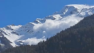 Lwinenabgang in der Nähe von Chamonix