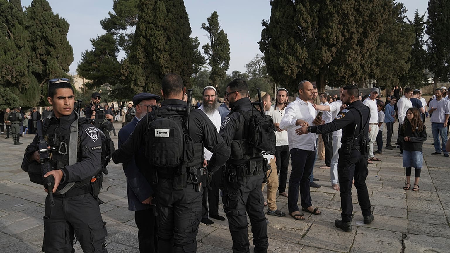 Polizeikräfte in Jerusalem im Einsatz