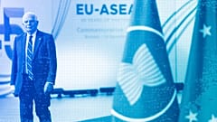 European Union foreign policy chief Josep Borrell arrives for the EU-ASEAN summit in Brussels, 14 December 2022