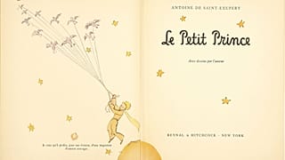Eine frühe Ausgabe von Antoine de Saint-Exupérys Kultbuch "Le Petit Prince".