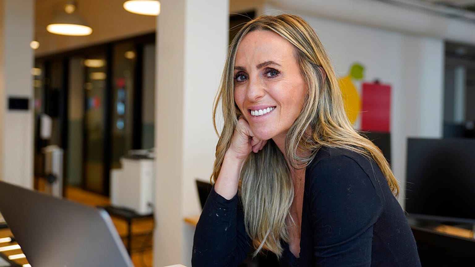 A mother of two young children who works in offices in San Francisco 