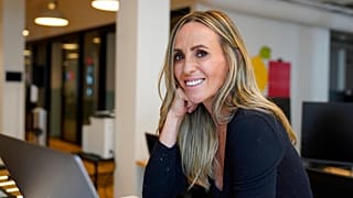 A mother of two young children who works in offices in San Francisco 