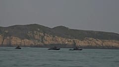 سفن حربية في محيط جزيرة تايوان