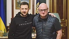 Scott Kelly Zelenszkij elnökkel