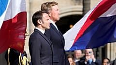 Король Нидерландов Виллем-Александр и президент Франции Эммануэль Макрон