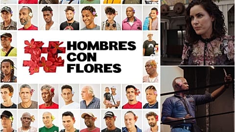 Cuban photographer questions 'hegemonic masculinity' by portraying men with flowers