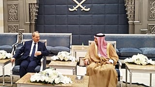 وزير الخارجية السوري فيصل المقداد يلتقي في جدة مع نائب وزير الخارجية السعودي وليد الخريج. 12.04.2023