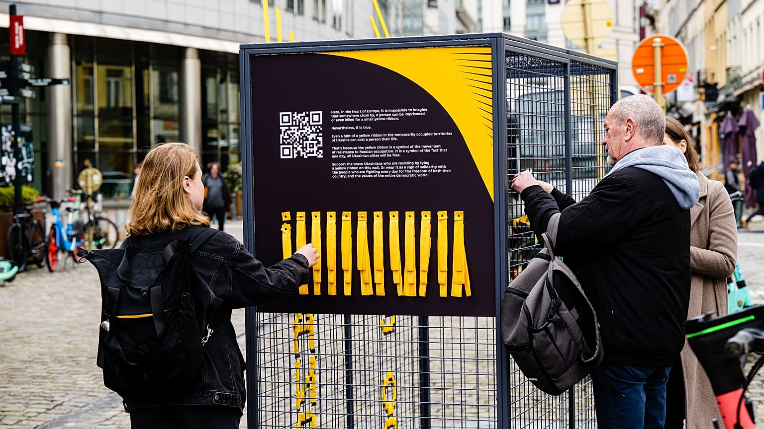 Un'immagine della mostra a Bruxelles