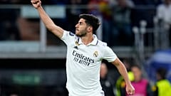 Marco Asensio, a második madridi gólszerző öröme