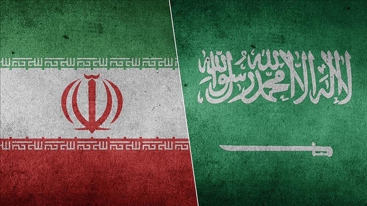 İran (sol) ve Suudi Arabistan bayrakları 