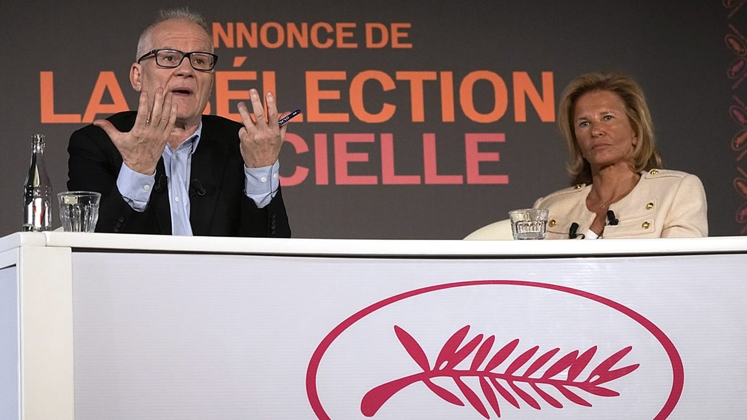 Festival delegate general Thierry Fremaux and president Iris Knobloch