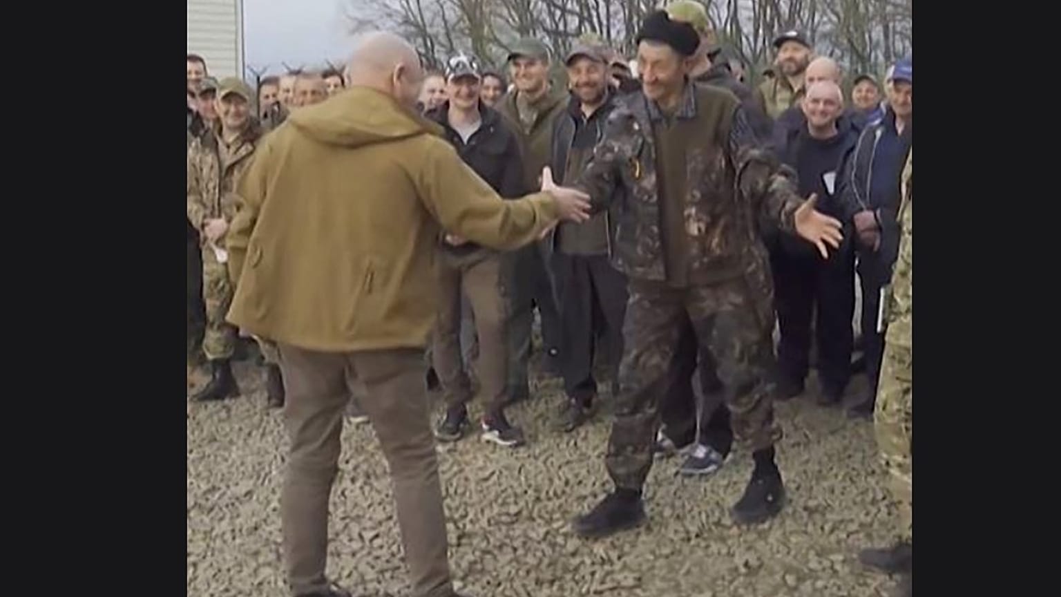Prigoschin in der Ukraine - auf einem Foto seiner Firma Concord 