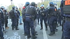 Proteste gegen Rentenreform in Paris