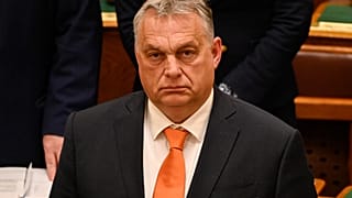 Viktor Orbán am 27. März 2023 im ungarischen Parlament