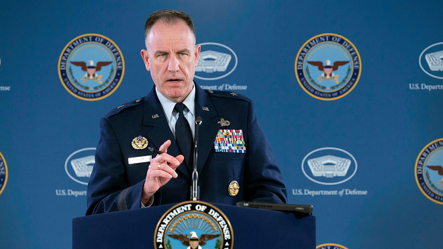 ABD Savunma Bakanlığı (Pentagon) Sözcüsü Tuğgeneral Patrick Ryder