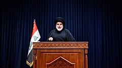 رجل الدين الشيعي مقتدى الصدر 
