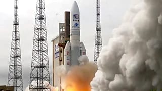 n Ariane rocket carrying the robotic explorer Juice takes off from Europe's Spaceport in French Guiana, Friday, April 14, 2023. 