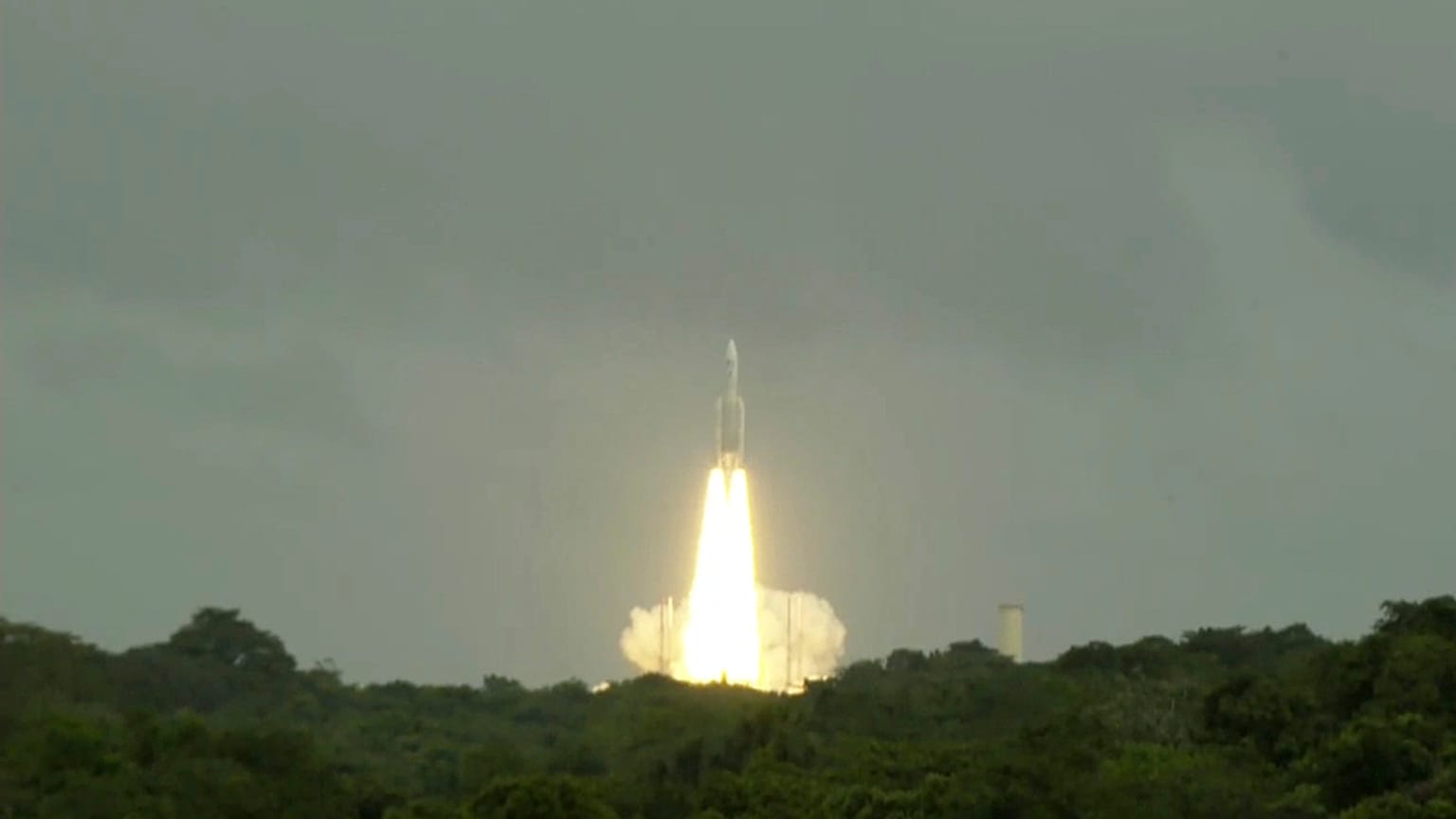 Puerto espacial europeo de Kurú, en Guayana Francesa. 