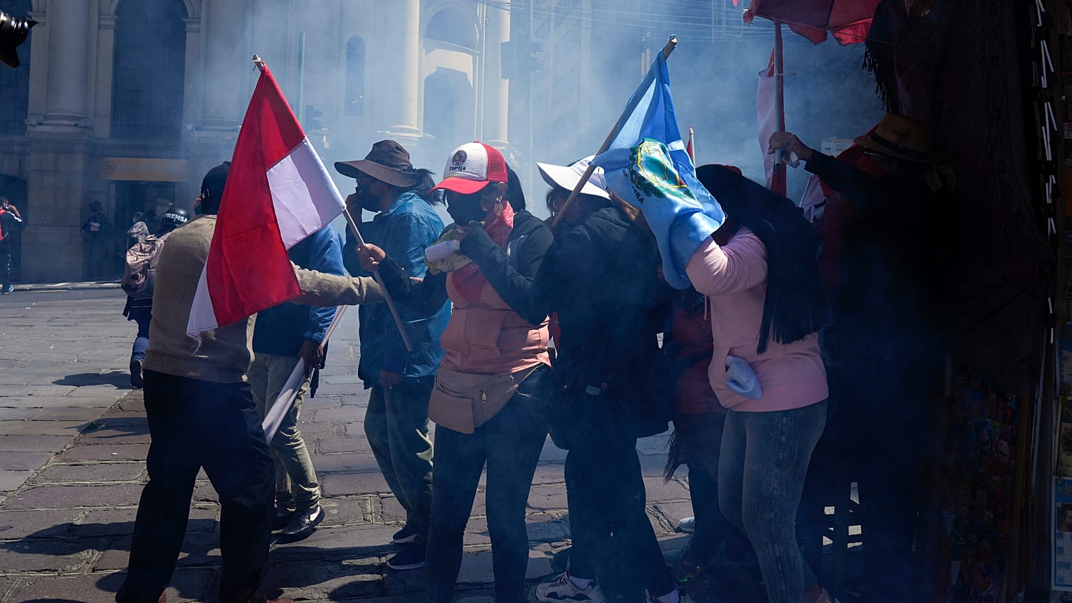 Bolivya'da eğitim çalışanlarının eylemi, 14.04.2023