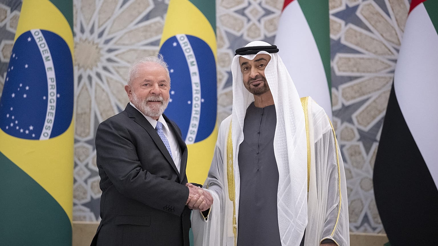 محمد بن زايد ولولا دا سيلفا في أبو ظبي