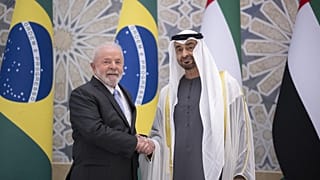 محمد بن زايد ولولا دا سيلفا في أبو ظبي