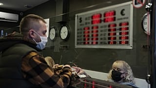Ankara'da bir döviz bürosu