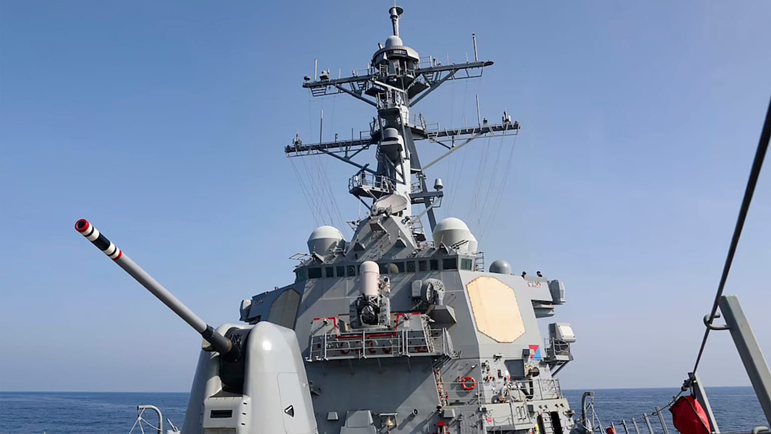 ABD donanmasına ait USS Milius savaş gemisi 