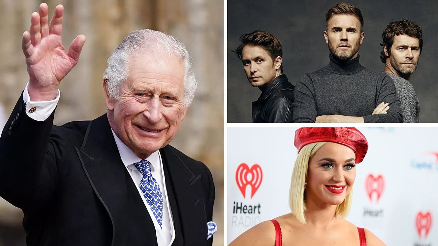 Take That, Katy Perry and several other artists are on the Coronation Concert line-up on 7 May