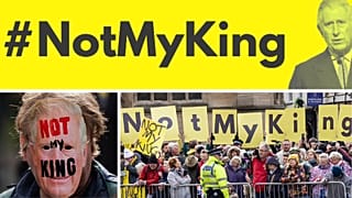 Группа с антимонархическими взглядами Republic протестует против коронации Карла III