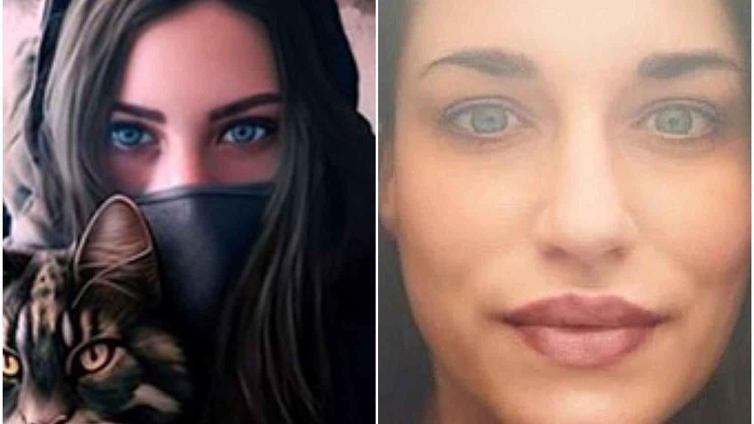 Captures d'écran des comptes de "Donbass Devushka" sur les réseaux sociaux.  