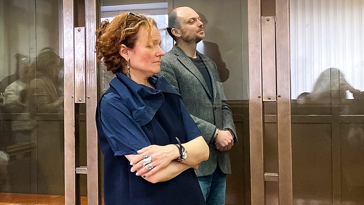 Kremlgegner Wladimir Kara-Mursa und seine Anwältin Maria Eismont
