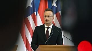 Szijjártó Péter a Külgazdasági és Külügyminisztériumban 2023. április 13-án