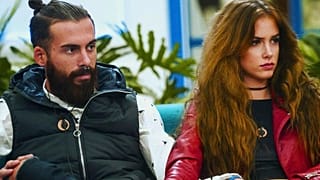 Gran Hermano programı. Jose Maria Lopez Perez(solda), Carlota Prado (sağda)